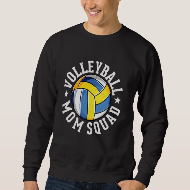 Volleyball Mamma Squad Lång Ärmad Tröja (Framsida)