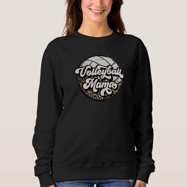 Volleyball MAMMA Sweatshirt T Shirt (Framsida)