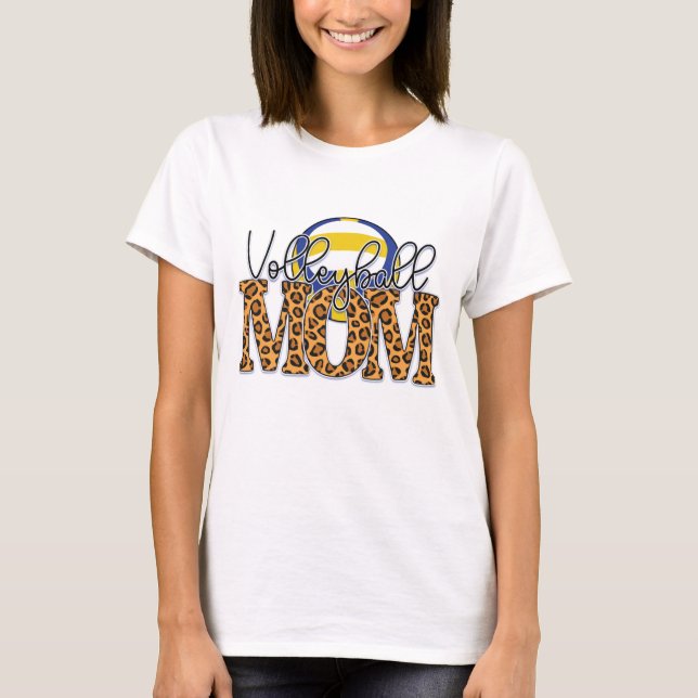 Volleyball Mamma T Shirt (Framsida)