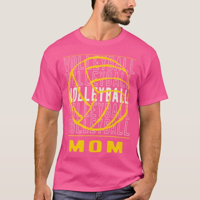 Volleyball Mamma T Shirt (Framsida)