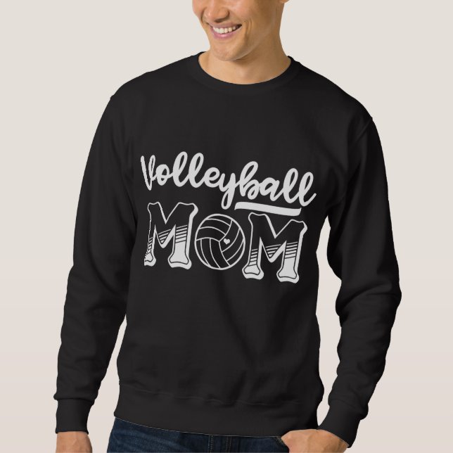 Volleyball Mamma Volleyball Lång Ärmad Tröja (Framsida)