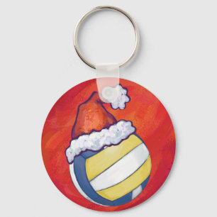 Volleyball med julklapp nyckelring