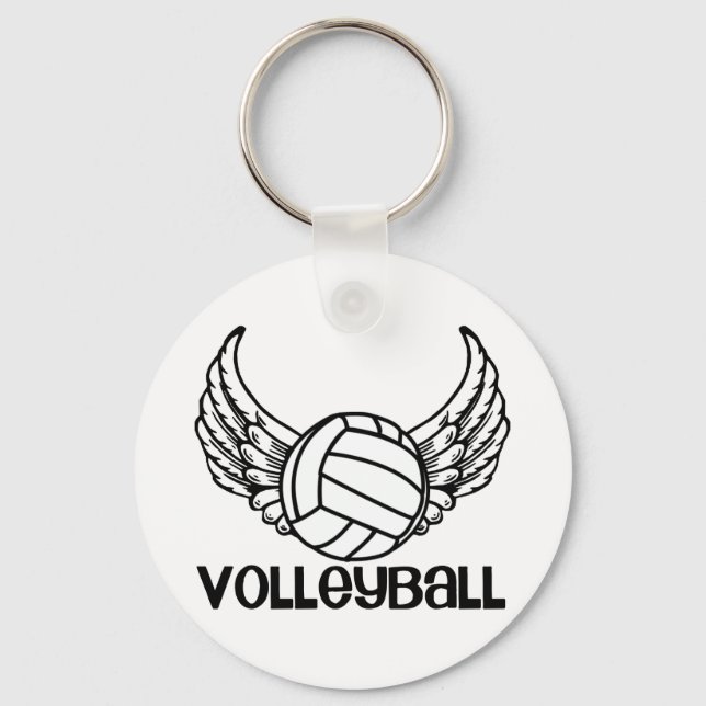 Volleyball med Vingar Nyckelring (Framsida)