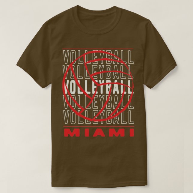 Volleyball Miami Ohio T Shirt (Design framsida)