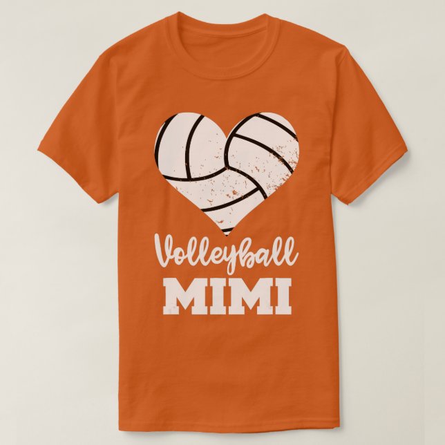 Volleyball Mimi Funny Volleyball Player Mimi T Shirt (Design framsida)