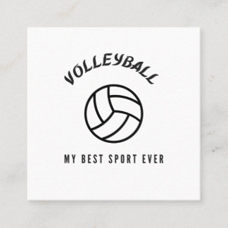 Volleyball min bästa sport någonsin fyrkantigt visitkort