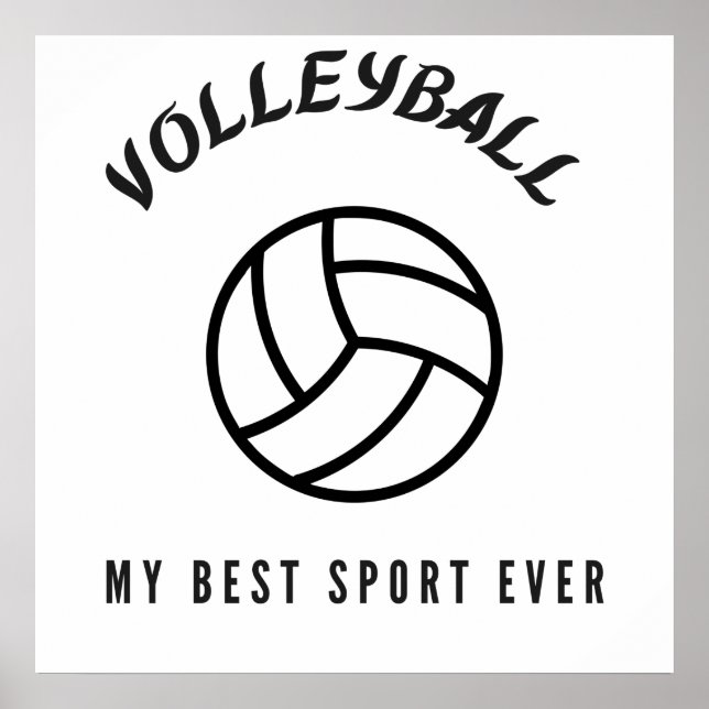 Volleyball min bästa sport någonsin poster (Framsidan)