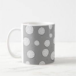 Volleyball Mönster Design Kaffemugg