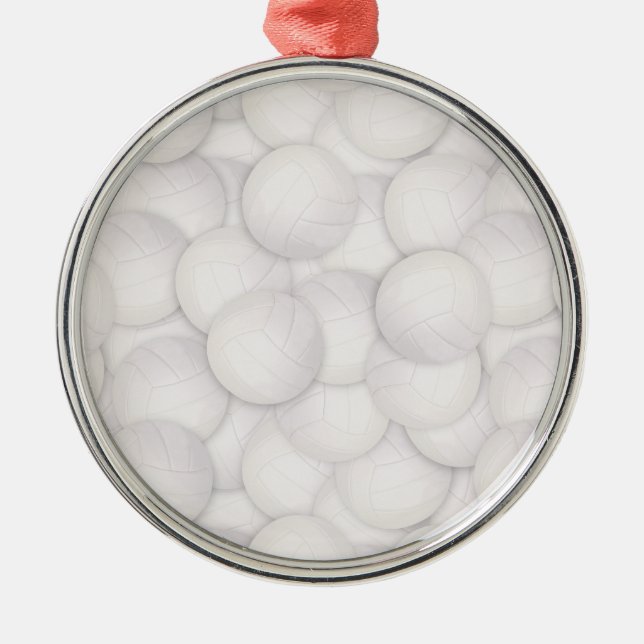 Volleyball Mönster jul Ornament (Framsidan)