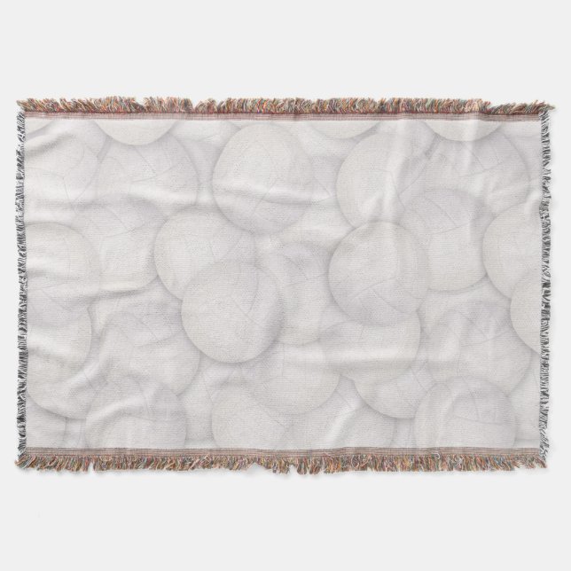 Volleyball Mönster Throw Blanket Filt (Framsidan)