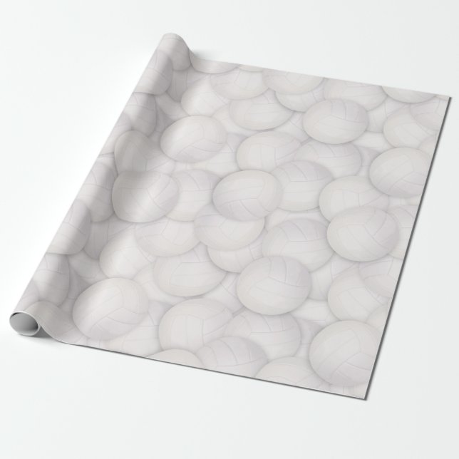Volleyball Mönster Wrapping Papper Presentpapper (Utrullad)
