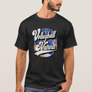 Volleyball Nanna Vintage Volleyball Family Matchin T Shirt