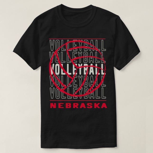 Volleyball Nebraska T Shirt (Design framsida)