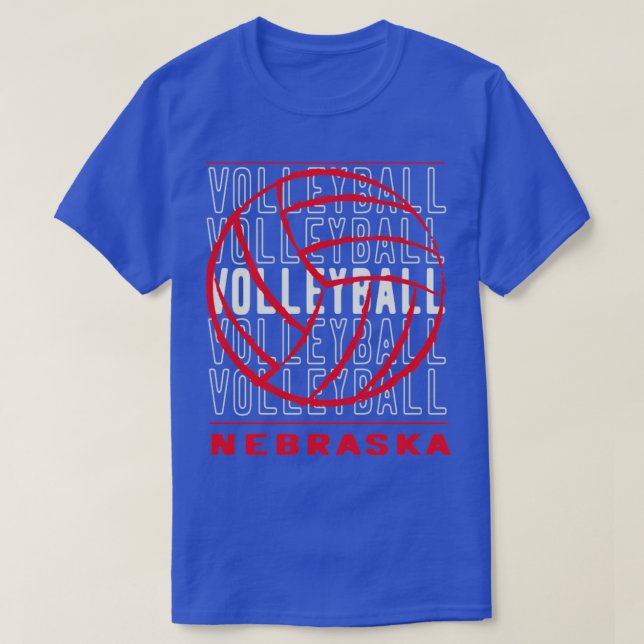 Volleyball Nebraska T Shirt (Design framsida)