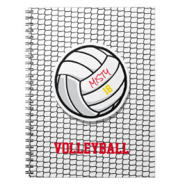 Volleyball Net Anpassningsbar Player Namn Number B Anteckningsbok