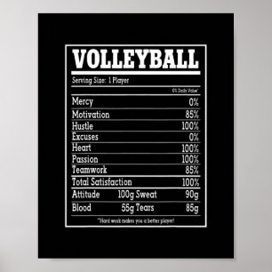 Volleyball Nutrition påverkar Women Manar Player Poster