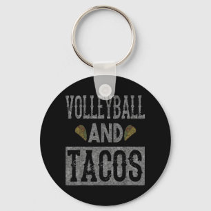 Volleyball och Tacos Roligt Taco Distress Nyckelring