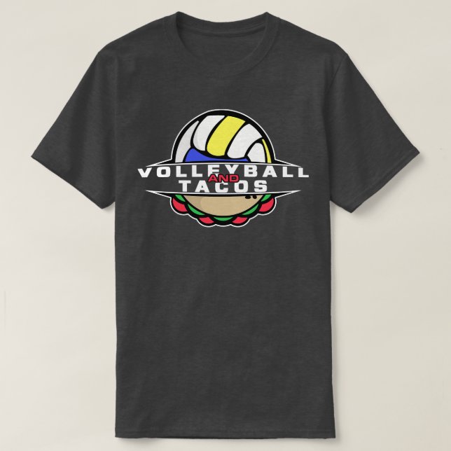 Volleyball och Tacos T Shirt (Design framsida)