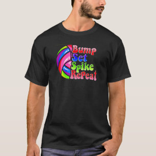 Volleyball Ord är populärt med Tonåring spelare T Shirt