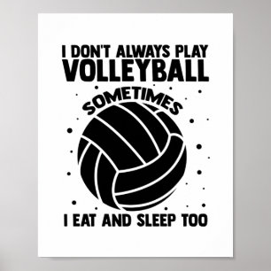 Volleyball Ord Gåvogåvor till vospelare Poster
