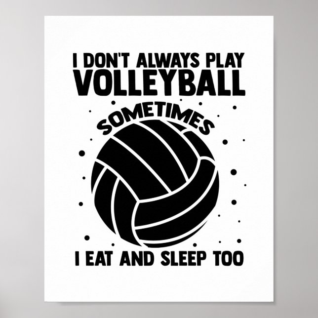 Volleyball Ord | Gåvogåvor till vospelare Poster (Framsidan)