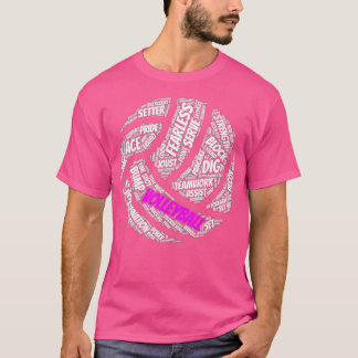 Volleyball Ord Gift for n Girls och T Shirt