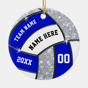 Volleyball Ornaments, Volleyball Team Gift Ideas Julgransprydnad Keramik