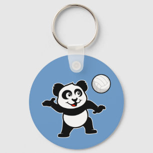 Volleyball Panda Nyckelring