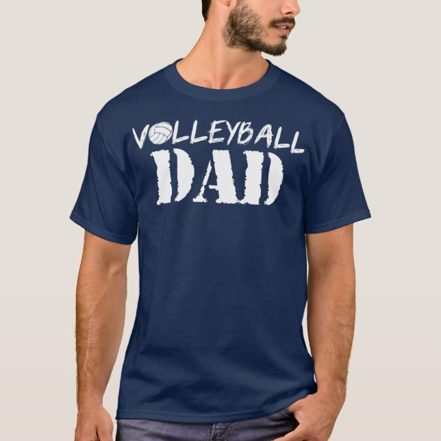 Volleyball Pappa Fars dag-utrustning för Pappa pap T Shirt (Framsida)