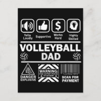 Volleyball Pappa Funny Innehåll i Idrotten Far