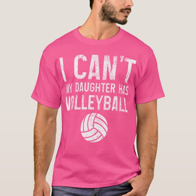 Volleyball Pappa Mamma Funny Volleyball T Shirt (Framsida)