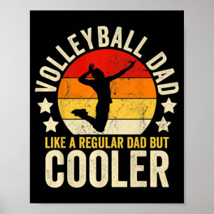 Volleyball Pappa som ett vanligt Pappa men kolerfa Poster