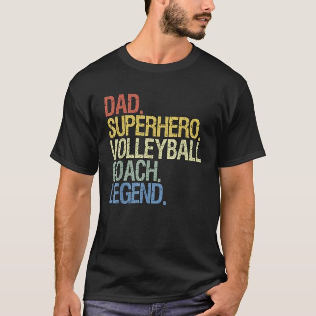 Volleyball pappa t shirt (Framsida)