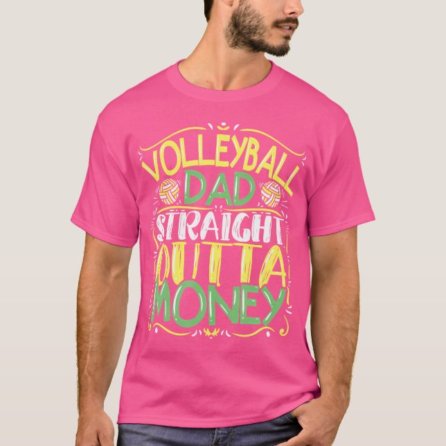 Volleyball Pappa T Shirt (Framsida)