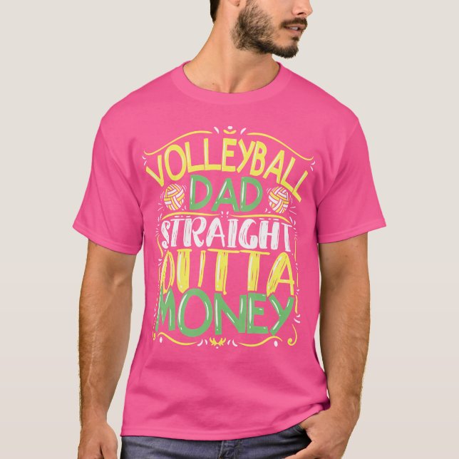 Volleyball Pappa T Shirt (Framsida)