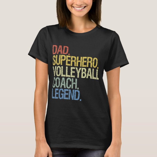 Volleyball pappa t shirt (Framsida)