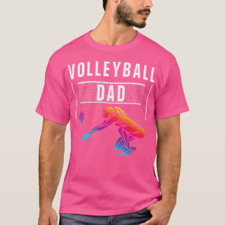 Volleyball Pappa Volleyball Älskare Funny Volleyba T Shirt