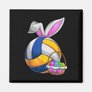 Volleyball Påskhare Öron Påskägg Hunting B Magnet