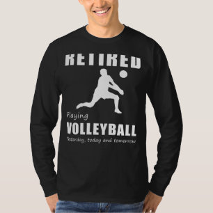 Volleyball Pension Smash - pensionerad som spelar T Shirt