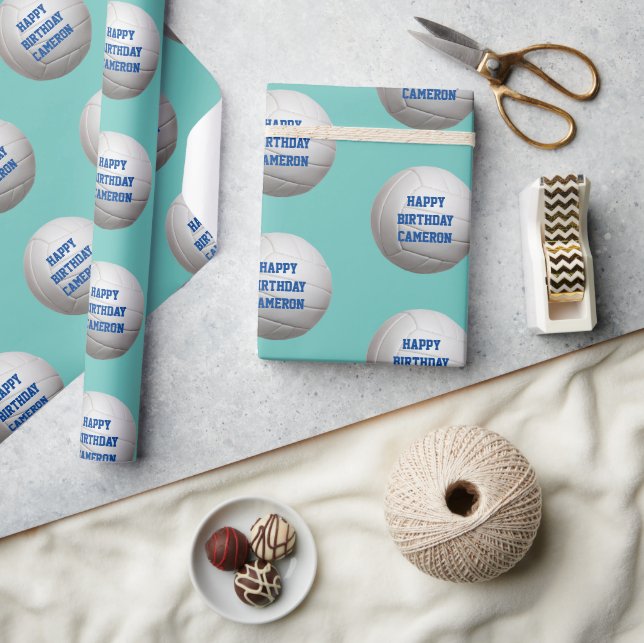 Volleyball Personlig Wrapping Papper Presentpapper (Hantverk)