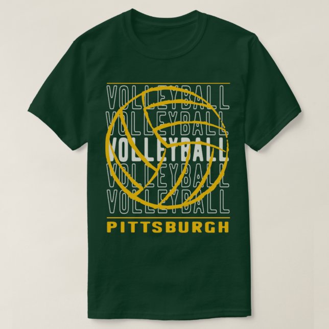 Volleyball Pittsburgh T Shirt (Design framsida)