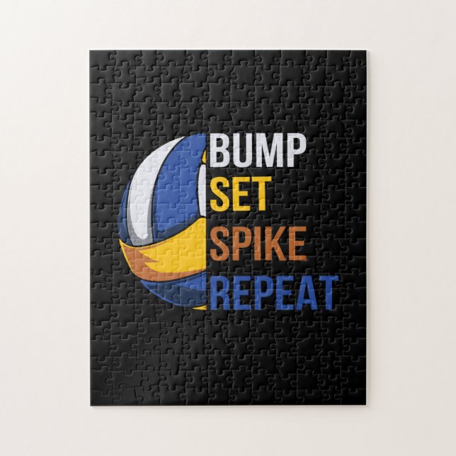 Volleyball Player | Ange Spike Upprepa Pussel (Vertikal)