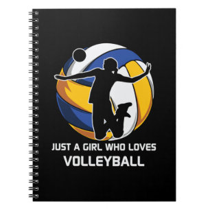 Volleyball Player är bara en flicka som Kärlek vol Anteckningsbok