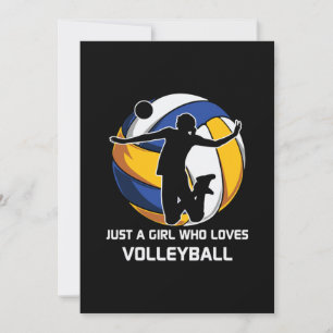 Volleyball Player är bara en flicka som Kärlek vol Inbjudningar