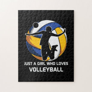 Volleyball Player är bara en flicka som Kärlek vol Pussel