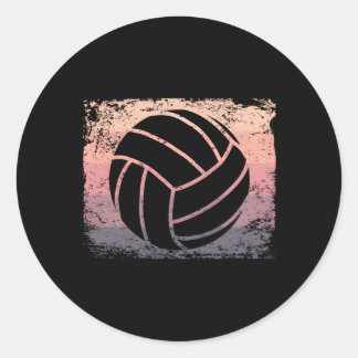 Volleyball Player Beach Volleyball Runt Klistermärke