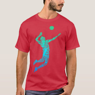 Volleyball Player Boys Men Youth  T Shirt