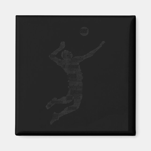 Volleyball Player Boys Youth Manar 6 Magnet (Framsidan)