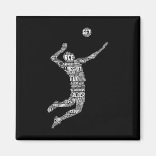 Volleyball Player Boys Youth Manar Magnet