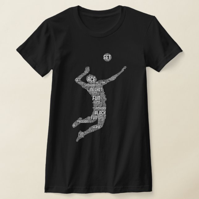 Volleyball Player Boys Youth Manar T Shirt (Laydown)